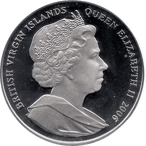 2006 SILVER PROOF VIRGIN ISLANDS COMMEMORATIVE COIN 10 DOLLARS QUEEN ELIZABETH II 80TH BIRTHDAY REF 29 - SILVER PROOF COMMEMORATIVE - Cambridgeshire Coins