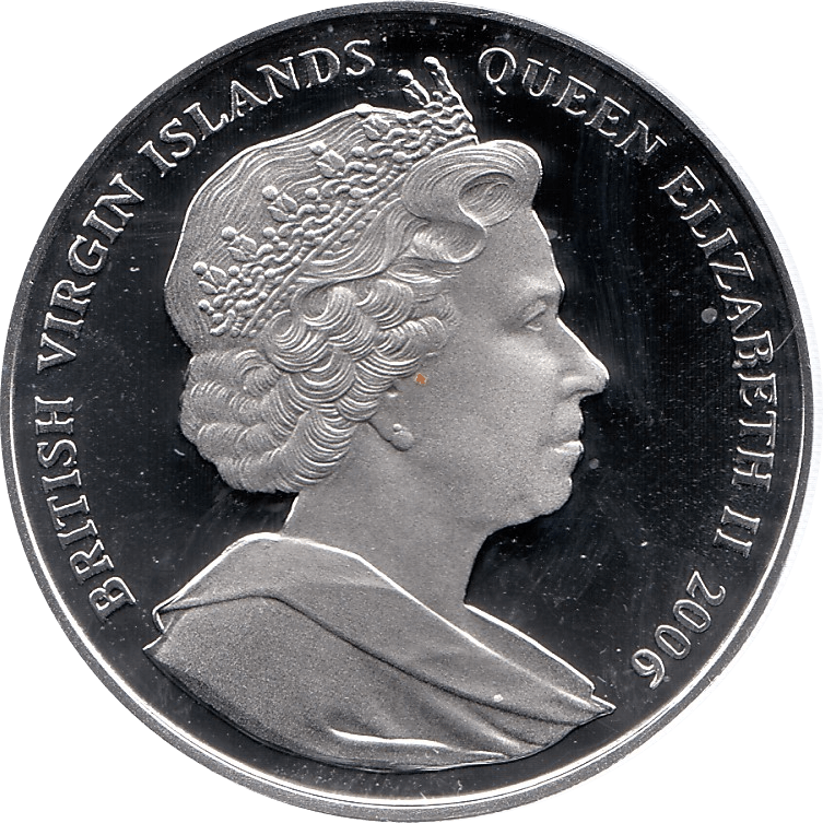 2006 SILVER PROOF VIRGIN ISLANDS COMMEMORATIVE COIN 10 DOLLARS QUEEN ELIZABETH II 80TH BIRTHDAY REF 29 - SILVER PROOF COMMEMORATIVE - Cambridgeshire Coins