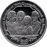 2006 SILVER PROOF VIRGIN ISLANDS COMMEMORATIVE COIN 10 DOLLARS QUEEN ELIZABETH II 80TH BIRTHDAY REF 29 - SILVER PROOF COMMEMORATIVE - Cambridgeshire Coins