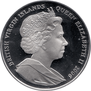 2006 SILVER PROOF VIRGIN ISLANDS COMMEMORATIVE COIN 10 DOLLARS QUEEN ELIZABETH II 80TH BIRTHDAY REF 30 - SILVER PROOF COMMEMORATIVE - Cambridgeshire Coins