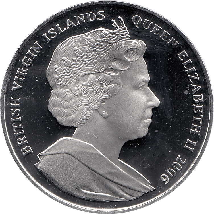 2006 SILVER PROOF VIRGIN ISLANDS COMMEMORATIVE COIN 10 DOLLARS QUEEN ELIZABETH II 80TH BIRTHDAY REF 30 - SILVER PROOF COMMEMORATIVE - Cambridgeshire Coins
