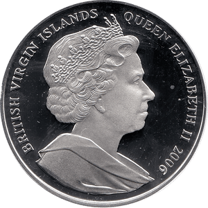 2006 SILVER PROOF VIRGIN ISLANDS COMMEMORATIVE COIN 10 DOLLARS QUEEN ELIZABETH II 80TH BIRTHDAY REF 31 - SILVER PROOF COMMEMORATIVE - Cambridgeshire Coins