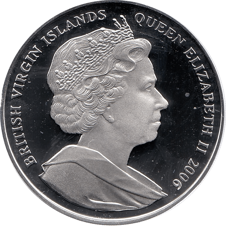 2006 SILVER PROOF VIRGIN ISLANDS COMMEMORATIVE COIN 10 DOLLARS QUEEN ELIZABETH II 80TH BIRTHDAY REF 31 - SILVER PROOF COMMEMORATIVE - Cambridgeshire Coins