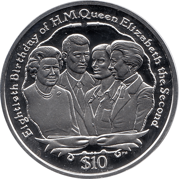 2006 SILVER PROOF VIRGIN ISLANDS COMMEMORATIVE COIN 10 DOLLARS QUEEN ELIZABETH II 80TH BIRTHDAY REF 31 - SILVER PROOF COMMEMORATIVE - Cambridgeshire Coins