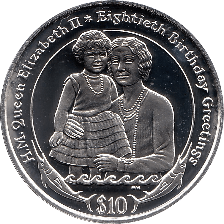 2006 SILVER PROOF VIRGIN ISLANDS COMMEMORATIVE COIN 10 DOLLARS QUEEN ELIZABETH II 80TH BIRTHDAY REF 5 - SILVER PROOF COMMEMORATIVE - Cambridgeshire Coins