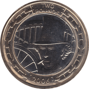 2006 TWO POUND £2 BRUNEL MAN PORTRAIT BRILLIANT UNCIRCULATED BU - £2 BU - Cambridgeshire Coins