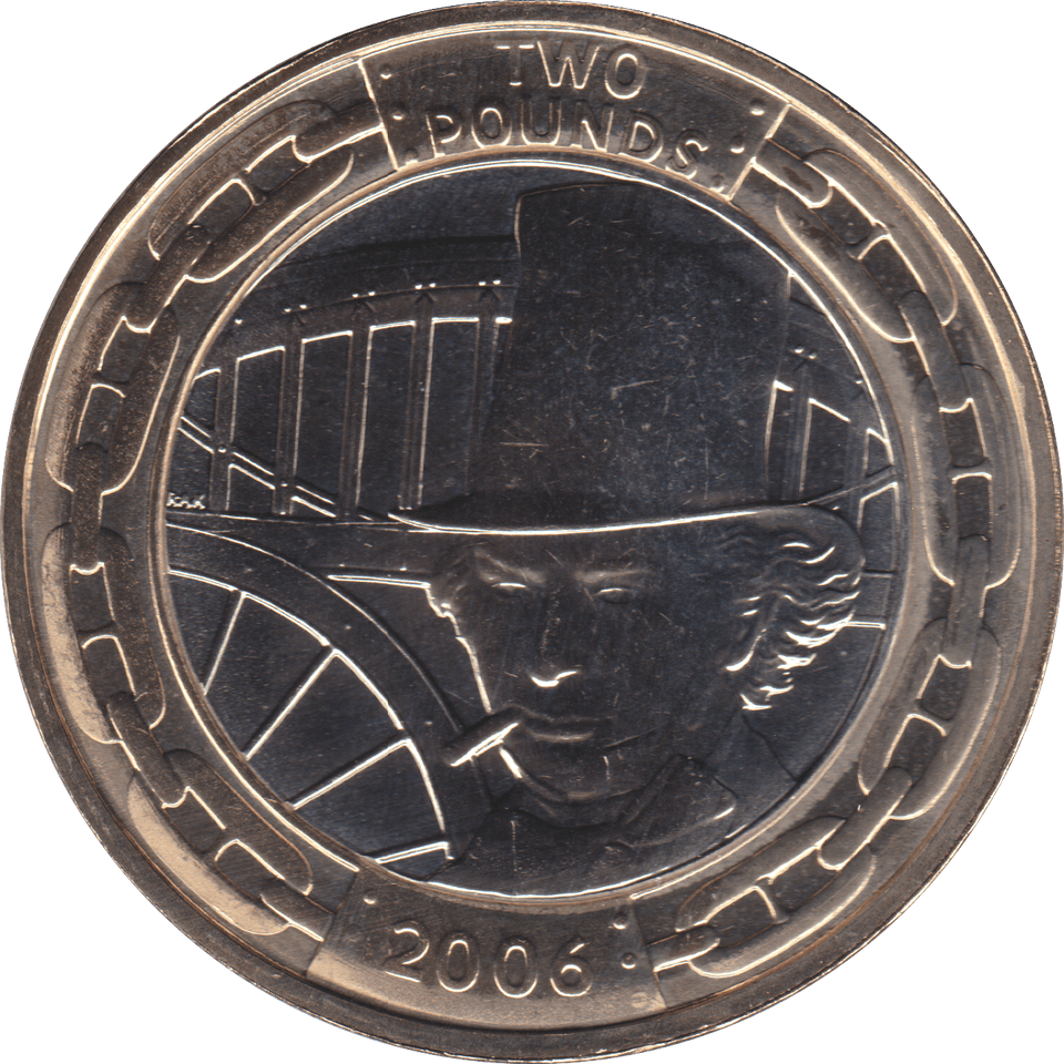 2006 TWO POUND £2 BRUNEL MAN PORTRAIT BRILLIANT UNCIRCULATED BU - £2 BU - Cambridgeshire Coins