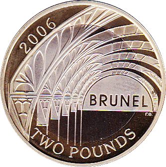 2006 TWO POUND £2 PROOF COIN BRUNEL HIS ACHIEVEMENTS PADDINGTON STATION - £2 Proof - Cambridgeshire Coins