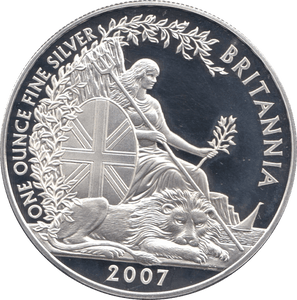 2007 1 OZ FINE SILVER BRITANNIA TWO POUNDS - WORLD SILVER COINS - Cambridgeshire Coins