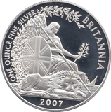 2007 1 OZ FINE SILVER BRITANNIA TWO POUNDS - WORLD SILVER COINS - Cambridgeshire Coins