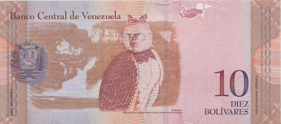 2007 10 BOLIVARES BANKNOTE VENEZUELA REF 1011 - World Banknotes - Cambridgeshire Coins