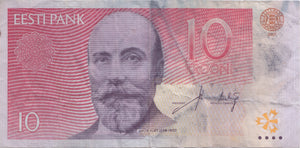 2007 10 KROONI ESTONIA BANKNOTE REF 1474 - World Banknotes - Cambridgeshire Coins