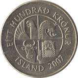 2007 100 KRONER ICELAND - WORLD COINS - Cambridgeshire Coins