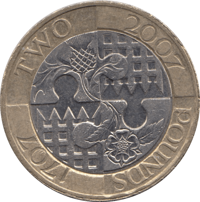 2007 £2 CIRCULATED TERCENTENARY ACT OF UNION - £2 CIRCULATED - Cambridgeshire Coins