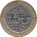 2007 £2 CIRCULATED TERCENTENARY ACT OF UNION - £2 CIRCULATED - Cambridgeshire Coins