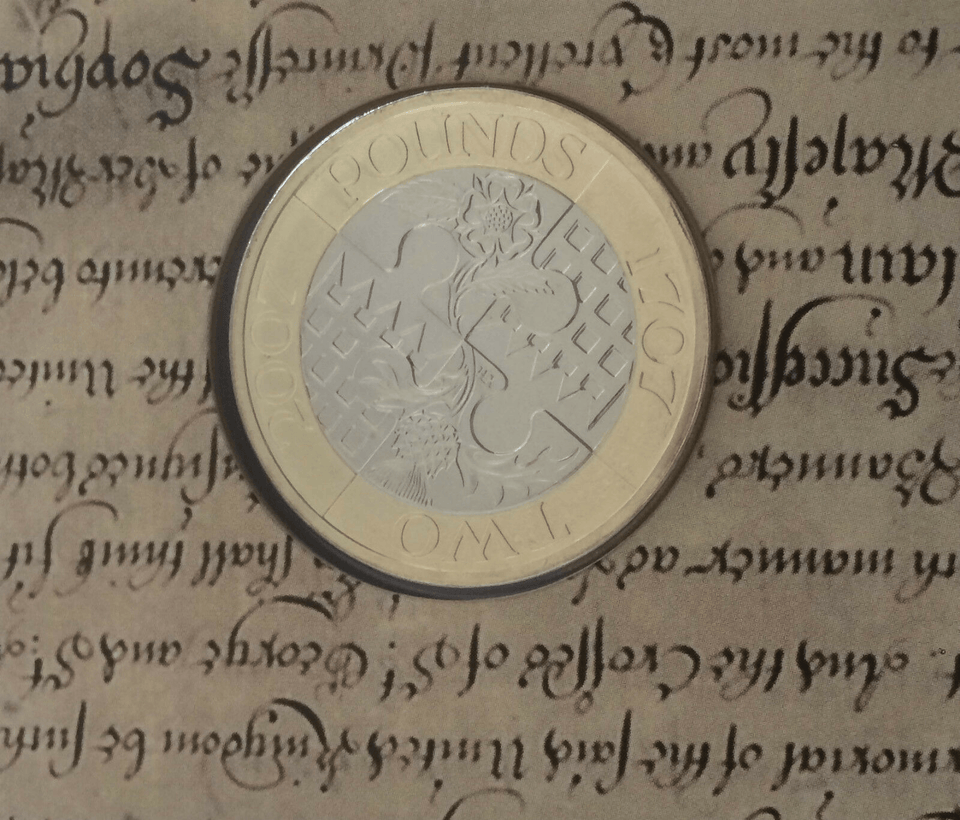 2007 £2 UNCIRCULATED PRESENTATION PACK ACT OF UNION - £2 BU PACK - Cambridgeshire Coins