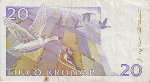 2007 20 KRONOR BANKNOTE SWEDEN REF 957 - World Banknotes - Cambridgeshire Coins
