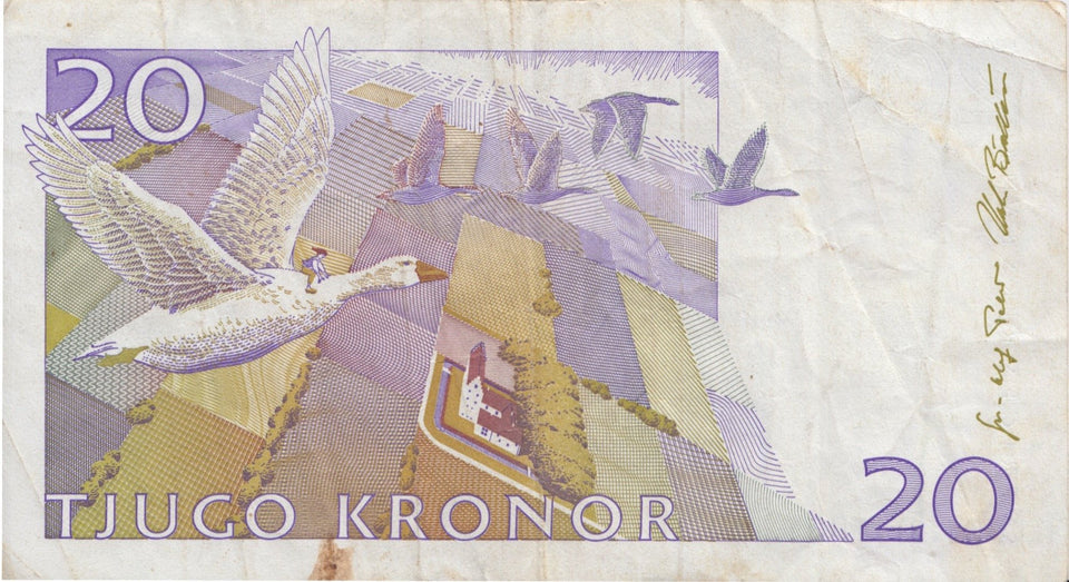 2007 20 KRONOR BANKNOTE SWEDEN REF 957 - World Banknotes - Cambridgeshire Coins