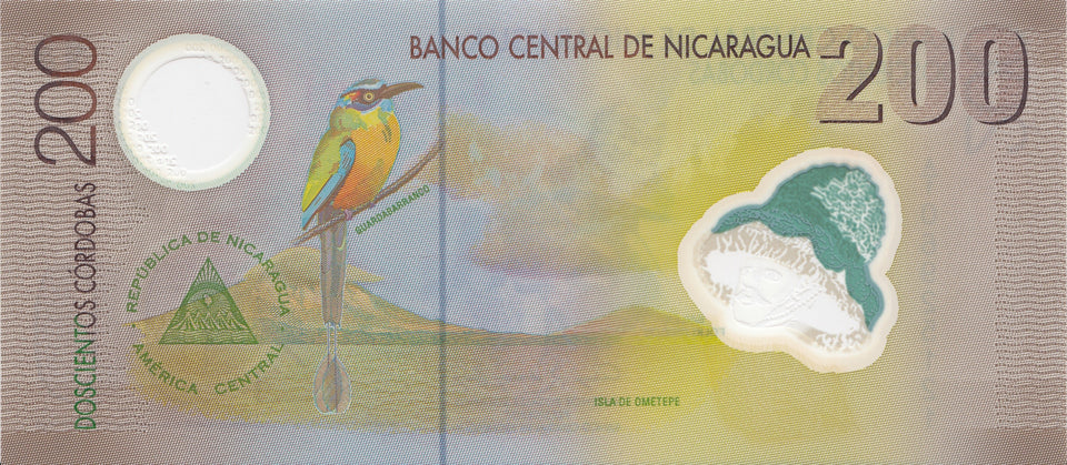 2007 200 CORDOBAS BANKNOTE NICARAGUA REF 1170 - World Banknotes - Cambridgeshire Coins