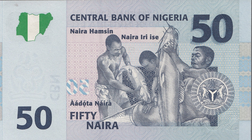 2007 50 NAIRA BANKNOTE NIGERIA REF 1117 - World Banknotes - Cambridgeshire Coins