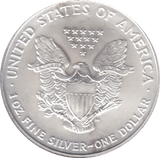 2007 AMERICAN EAGLE SILVER DOLLAR USA - SILVER WORLD COINS - Cambridgeshire Coins