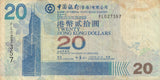 2007 BANK OF CHINA HONG KONG 20 DOLLARS BANKNOTE REF 1286 - World Banknotes - Cambridgeshire Coins
