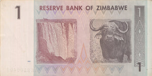 2007 BANK OF ZIMBABWE ONE DOLLAR BANKNOTE REF 1320 - World Banknotes - Cambridgeshire Coins