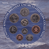 2007 BRILLIANT UNCIRCULATED COIN YEAR SET - Brilliant Uncirculated Year Sets - Cambridgeshire Coins