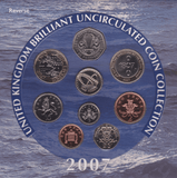 2007 BRILLIANT UNCIRCULATED COIN YEAR SET - Brilliant Uncirculated Year Sets - Cambridgeshire Coins