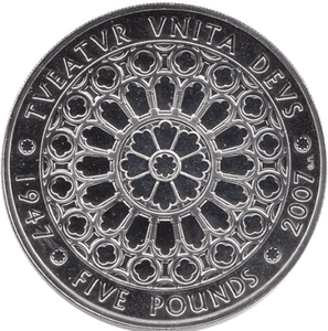 2007 CIRCULATED £5 ELIZABETH & PHILIP COIN - £5 CIRCULATED - Cambridgeshire Coins