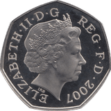 2007 FIFTY PENCE PROOF 50P COIN BRITANNIA - 50p Proof - Cambridgeshire Coins
