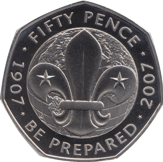 2007 FIFTY PENCE PROOF SCOUT MOVEMENT - 50p Proof - Cambridgeshire Coins