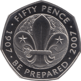 2007 FIFTY PENCE PROOF SCOUT MOVEMENT - 50p Proof - Cambridgeshire Coins