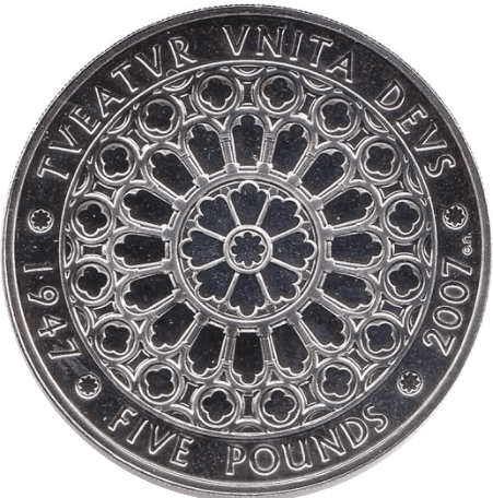 2007 FIVE POUND £5 ELIZABETH & PHILIP BRILLIANT UNCIRCULATED BU - £5 BU - Cambridgeshire Coins