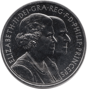 2007 FIVE POUND £5 ELIZABETH & PHILIP BRILLIANT UNCIRCULATED BU - £5 BU - Cambridgeshire Coins