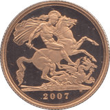 2007 GOLD SOVEREIGN ( PROOF ) - Sovereign - Cambridgeshire Coins