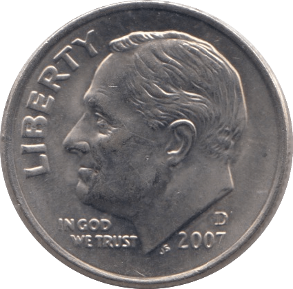 2007 ONE DIME USA - SILVER WORLD COINS - Cambridgeshire Coins