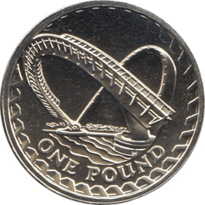 2007 ONE POUND £1 GATESHEAD MILLENNIUM BRIDGE BRILLIANT UNCIRCULATED BU - £1 BU - Cambridgeshire Coins