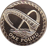2007 ONE POUND PROOF GATESHEAD MILLENNIUM BRIDGE - £1 Proof - Cambridgeshire Coins