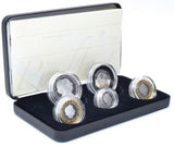 2007 Piedfort Silver Proof Coin Year Set £5 £2 £1 50p BOX + COA Royal Mint - Silver Proof Piedfort - Cambridgeshire Coins