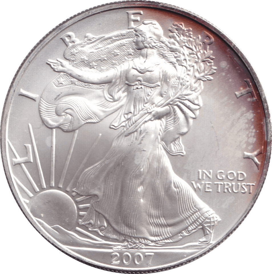 2007 SILVER LIBERTY DOLLAR USA - SILVER WORLD COINS - Cambridgeshire Coins
