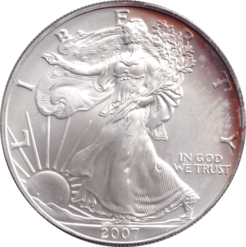 2007 SILVER LIBERTY DOLLAR USA - SILVER WORLD COINS - Cambridgeshire Coins