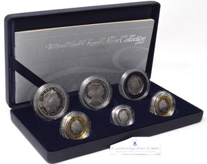 2007 Silver Proof Royal Mint Family Silver Coin Set Britannia £5 1807 £2 £1 50p - Silver Proof - Cambridgeshire Coins