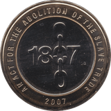 2007 TWO POUND £2 ABOLITION SLAVE TRADE BRILLIANT UNCIRCULATED BU - £2 BU - Cambridgeshire Coins