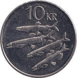 2008 10 KRONER ICELAND - Cambridgeshire Coins