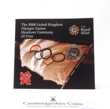 2008 £2 UNCIRCULATED PRESENTATION PACK LONDON OLYMPIC HAND OVER - £2 BU PACK - Cambridgeshire Coins