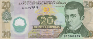 2008 20 LEMPIRAS HONDURAS BANKNOTE HONDURAS REF 788 - World Banknotes - Cambridgeshire Coins