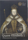 2008 Brilliant Uncirculated £5 Coin Presentation Pack 450th Anniversary of Elizabeth I - £5 BU PACK - Cambridgeshire Coins