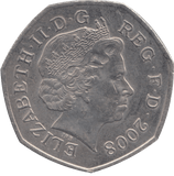2008 CIRCULATED 50P BRITANNIA - 50P CIRCULATED - Cambridgeshire Coins