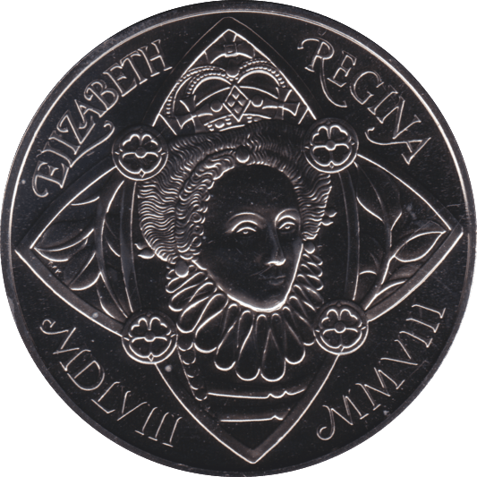 2008 FIVE POUND £5 450TH ANNIVERSARY ACCESSION BRILLIANT UNCIRCULATED BU - £5 BU - Cambridgeshire Coins